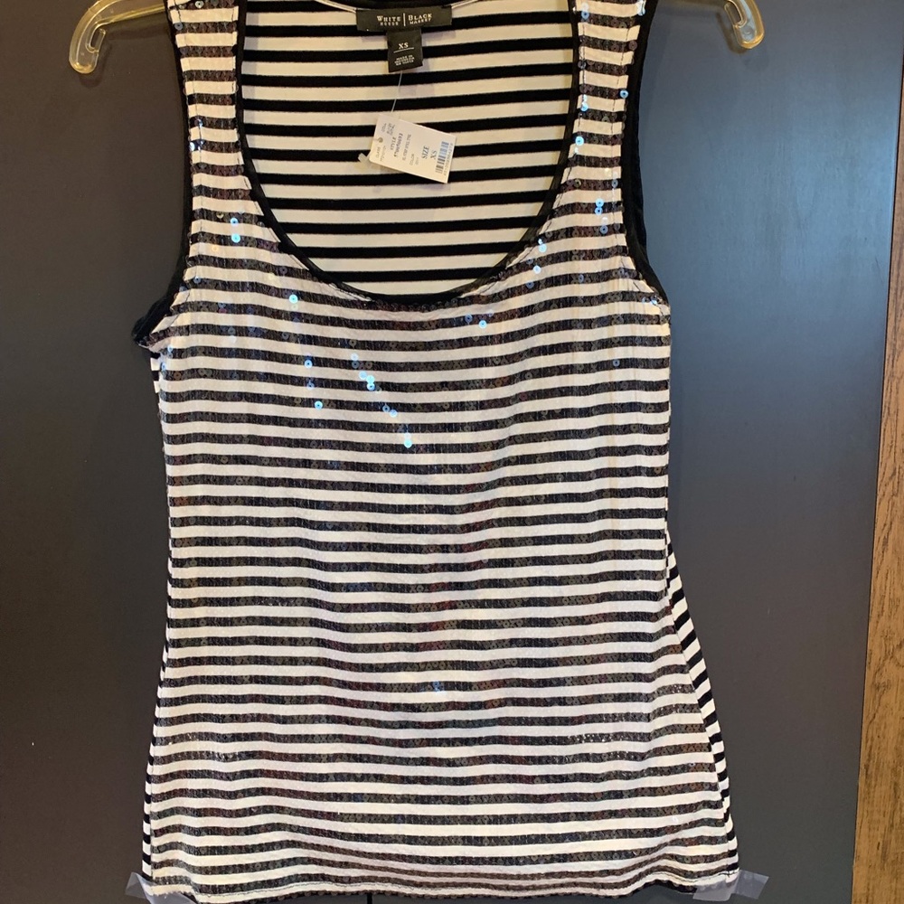 Front sequined tank
